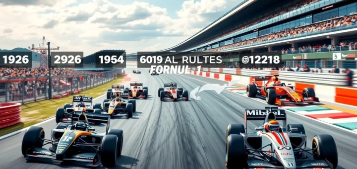 illustration de l'evolution des regles de la F1