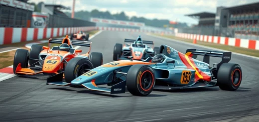 Illustration des tendances modernes du design des monoplaces et leur impact visuel sur la performance.