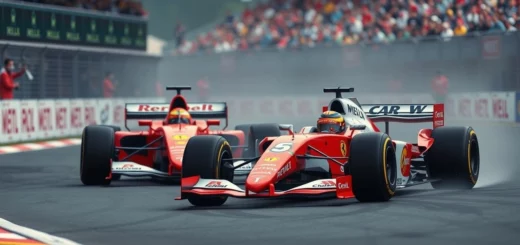 Un duel épique entre Schumacher et Hamilton sur la piste.