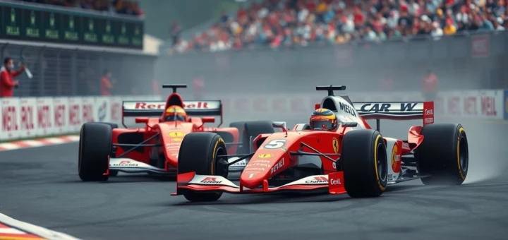 Un duel épique entre Schumacher et Hamilton sur la piste.