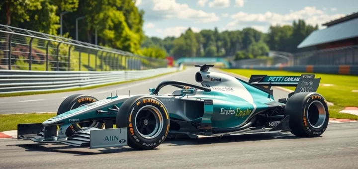 Une illustration de la technologie écologique dans la F1, mettant en avant l'impact des réglementations environnementales.