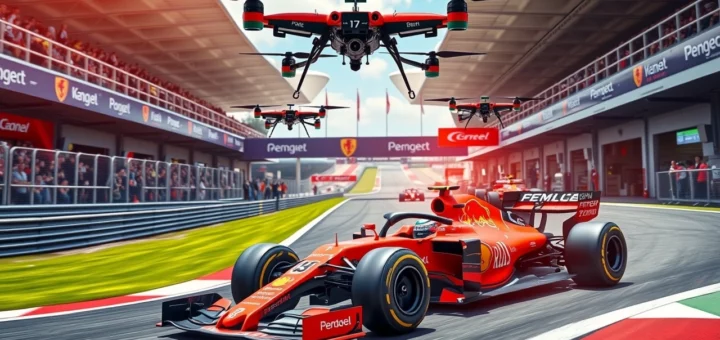Impact des drones sur les stratégies logistiques en F1