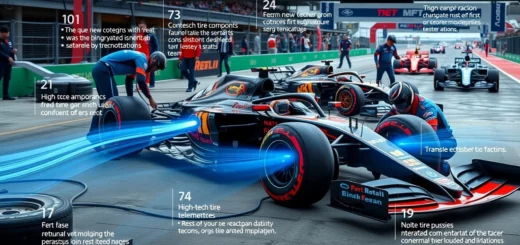Image illustrant les dernières innovations techniques de la Formule 1 et leur impact sur les performances des équipes.