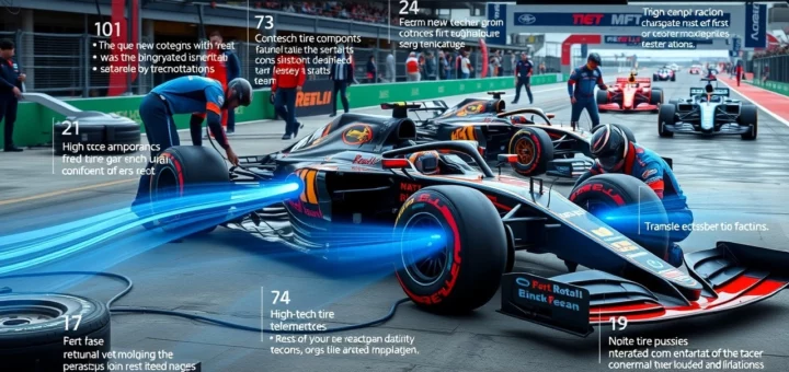 Image illustrant les dernières innovations techniques de la Formule 1 et leur impact sur les performances des équipes.