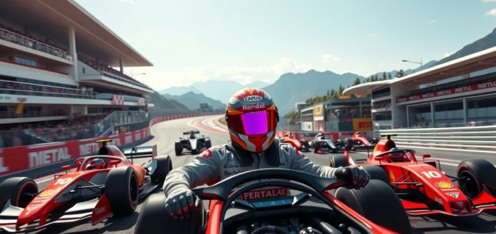 Pilotes de F1 sur des circuits inspirants