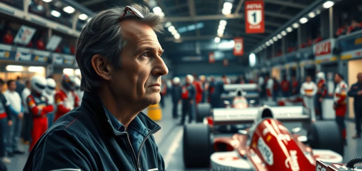 Alain Prost en train de réfléchir au leadership et à la pression en Formule 1