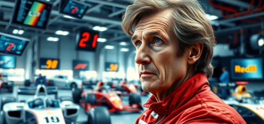 Alain Prost pensif sur l'impact de la technologie dans la Formule 1 moderne.