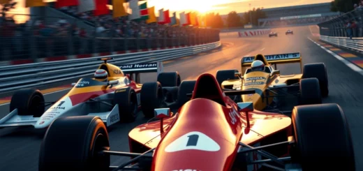 Alain Prost et Ayrton Senna en pleine rivalite en Formule 1