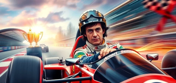 Ayrton Senna, un champion de la course, exprimant sa passion et son influence sur la Formule 1 moderne.