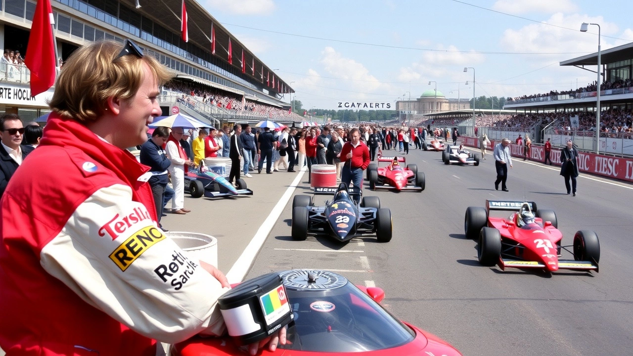Alain Prost et Jean Alesi au Grand Prix de France