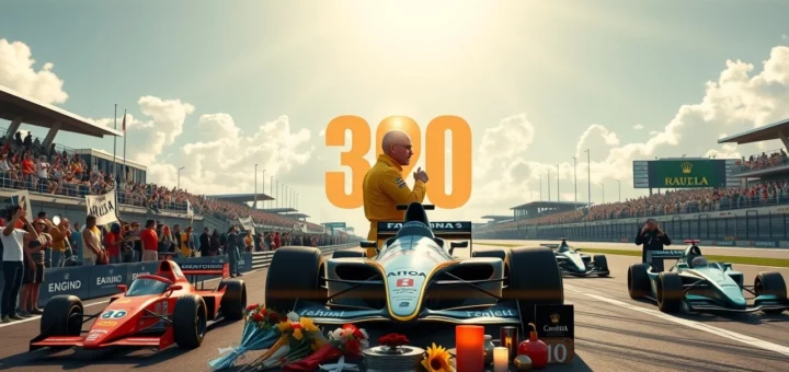 Hommage à Ayrton Senna pour le 30e anniversaire de sa disparition en Formule 1.