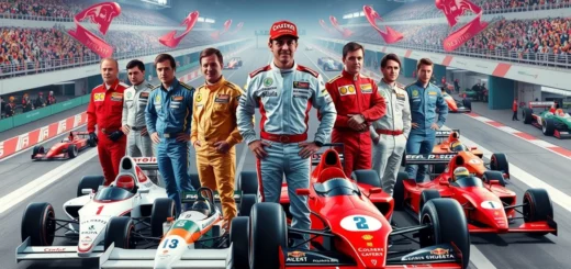 Illustration des pilotes de F1 qui ont influencé leurs écuries au fil des ans.