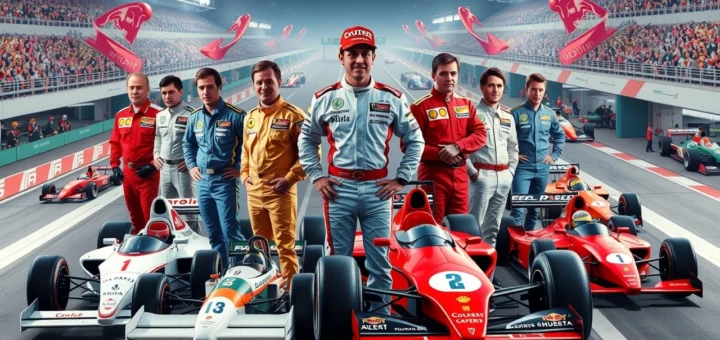 Illustration des pilotes de F1 qui ont influencé leurs écuries au fil des ans.