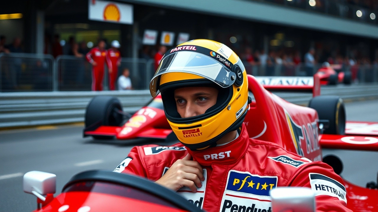 Alain Prost en course de Formule 1