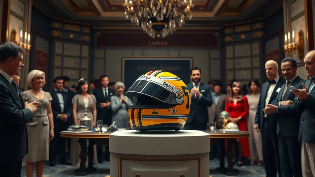 Casque d'Ayrton Senna vendu aux enchères pour un record historique près d'un million de dollars.