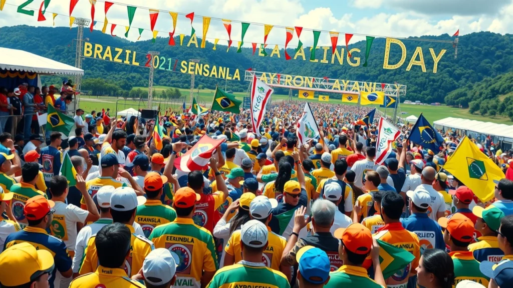 Célébration d'Ayrton Senna avec plus de 11 000 participants au Brésil