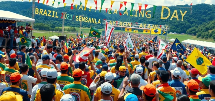 Célébration d'Ayrton Senna avec plus de 11 000 participants au Brésil