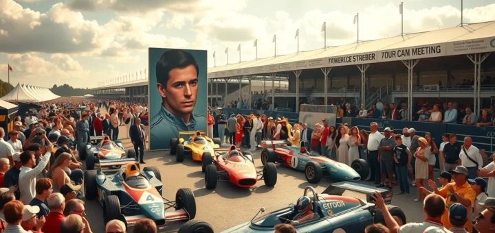 Célébration d'Ayrton Senna au 82ème Goodwood Members' Meeting en 2025.