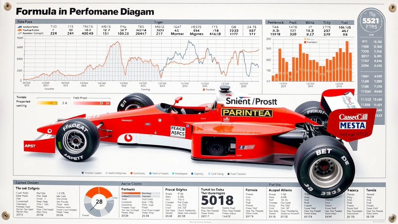 diagramme de performance de la Formule 1 d'Alain Prost