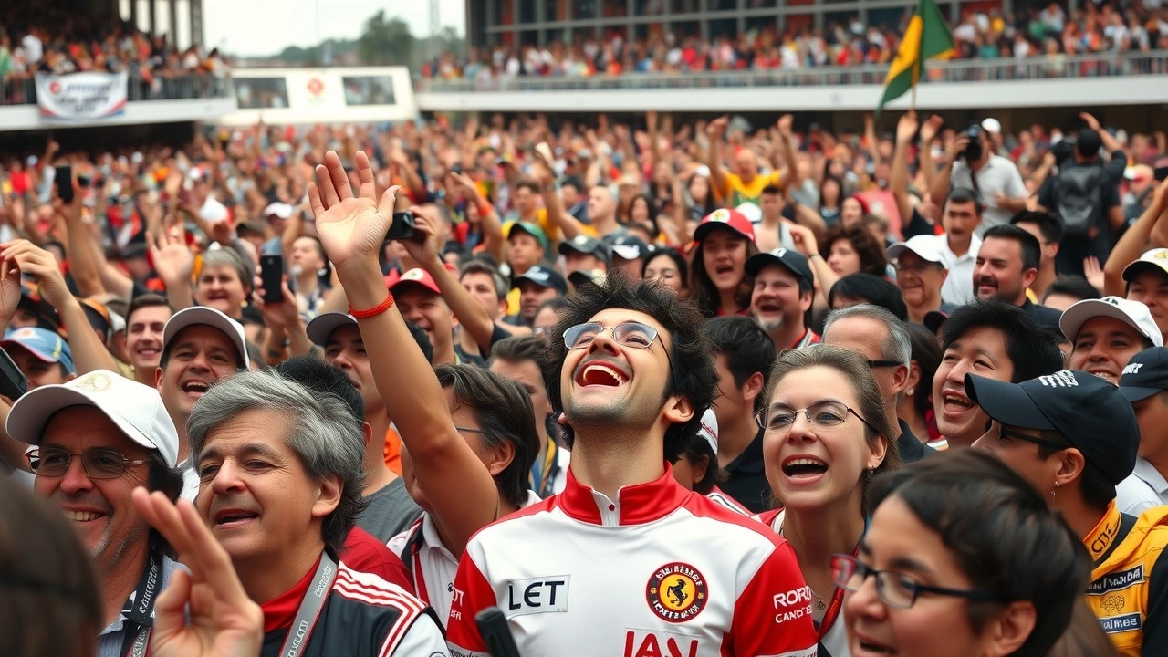 grand rassemblement de participants pour Ayrton Senna