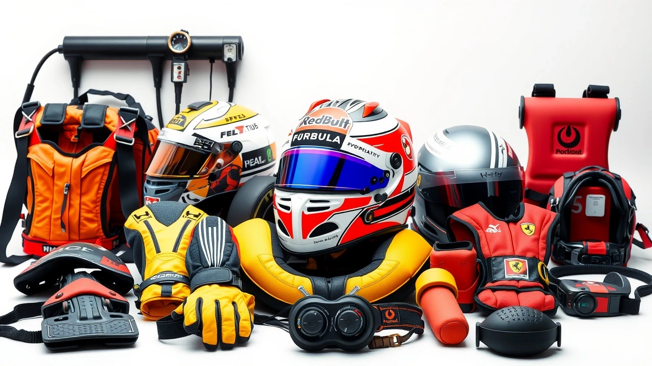 collection de matériel de sécurité en F1