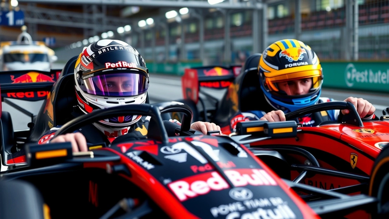 Max Verstappen et Lando Norris en qualifications de Formule 1
