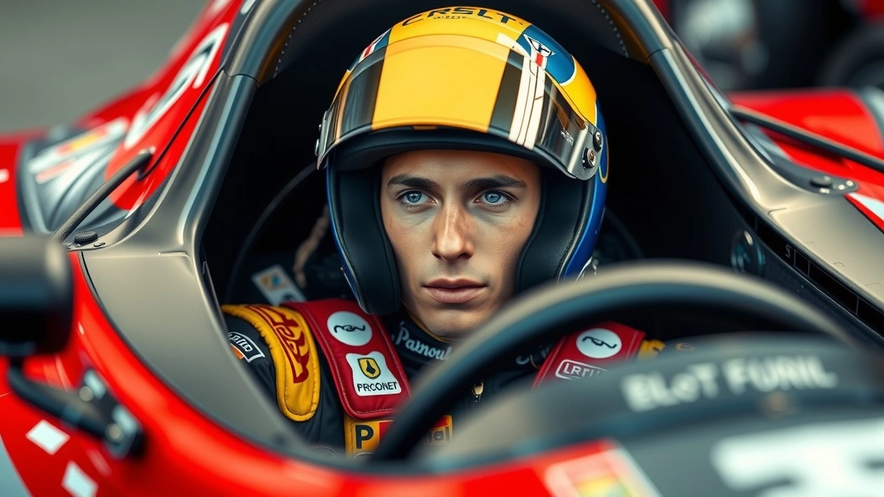 Nicolas Prost dans une voiture de course