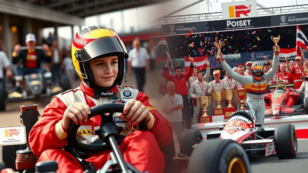 Une illustration d'Alain Prost, de sa jeunesse en karting aux sommets de la Formule 1.