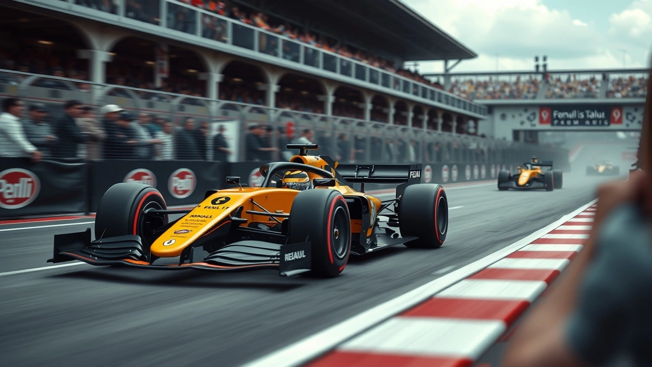 voiture de course Renault au Grand Prix de France 2025