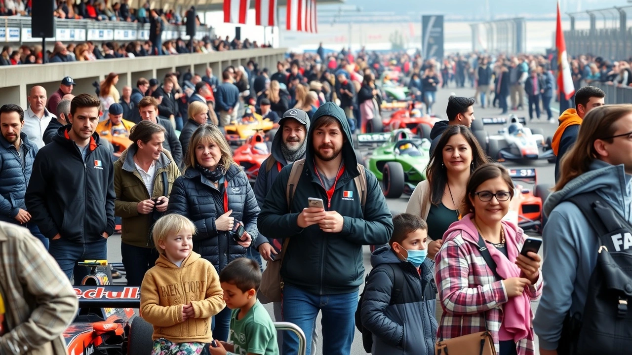 spectateurs et familles au Grand Prix de France 2025