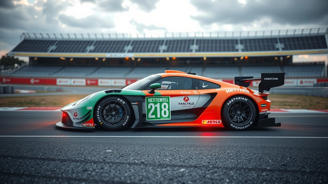 voiture de course utilisant des énergies renouvelables sur circuit