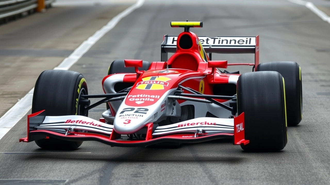 voiture de formule 1 impliquée dans l'accident de Bianchi