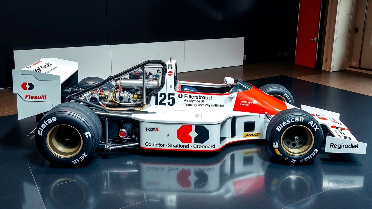 voiture de formule 1 dAlain Prost avec innovations techniques