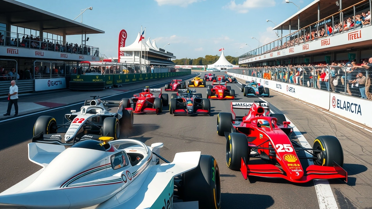 voitures de formule 1 au grand prix de france