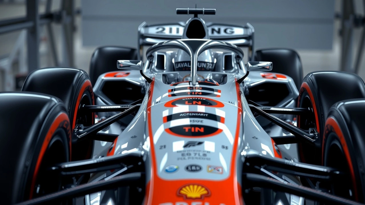 voiture de course avec technologie innovante de Formule 1