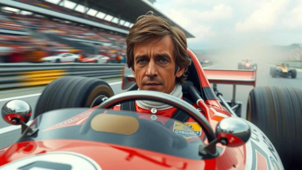 Alain Prost, pilote de Formule 1 légendaire, en pleine course