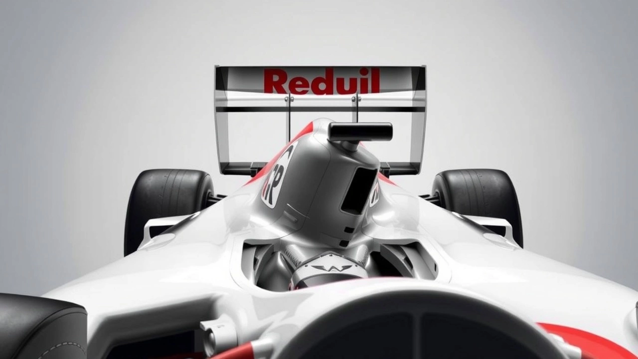 voiture de Formule 1 avec aileron arrière et DRS