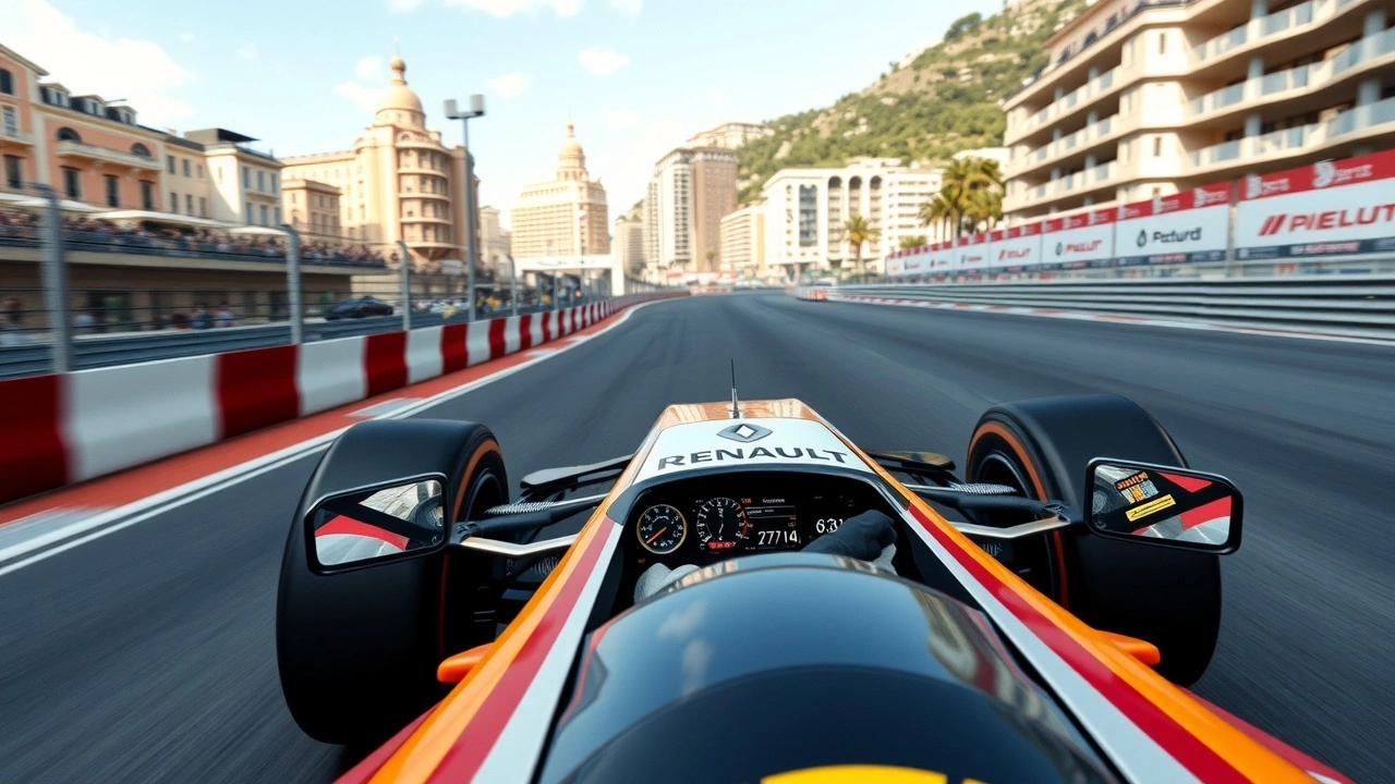 Nicolas Prost conduit la Renault F1 RE40 au Grand Prix virtuel