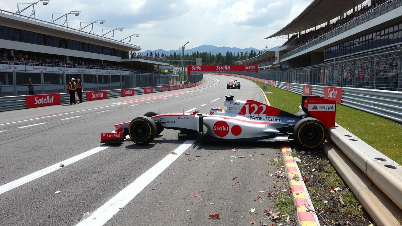 site de l'accident de Jules Bianchi sur le circuit Suzuka