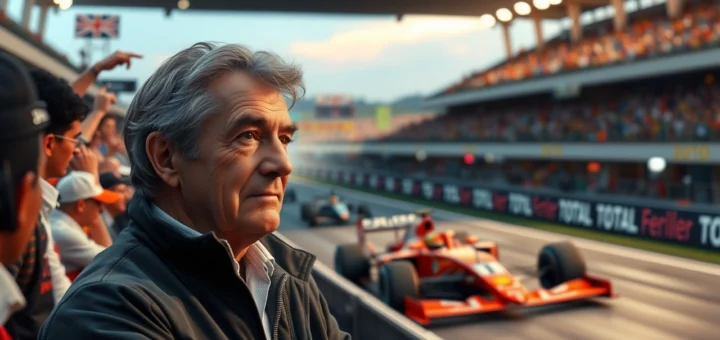 Alain Prost regardant Oscar Piastri sur la piste lors de ses débuts impressionnants en 2025.