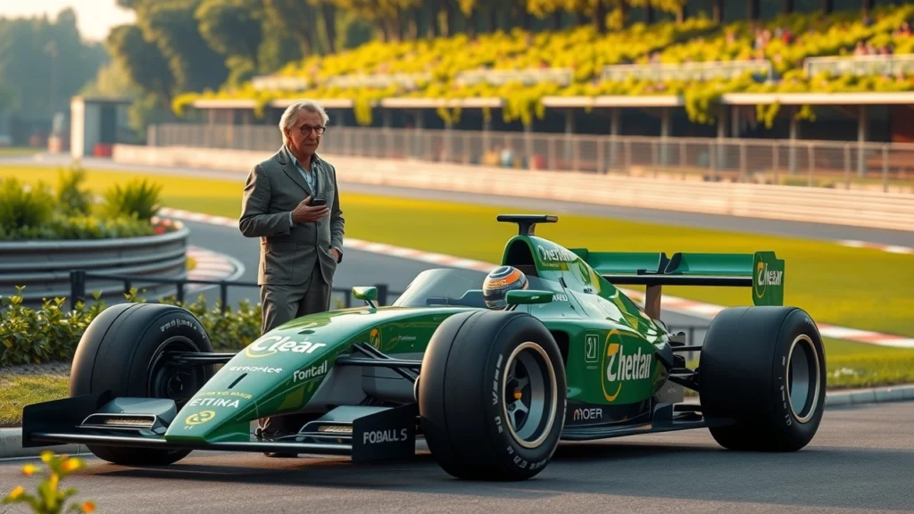 Alain Prost discutant du développement durable en Formule 1