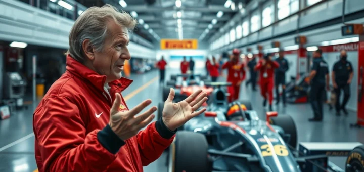 Alain Prost discutant des strategies de course en F1 contemporaine