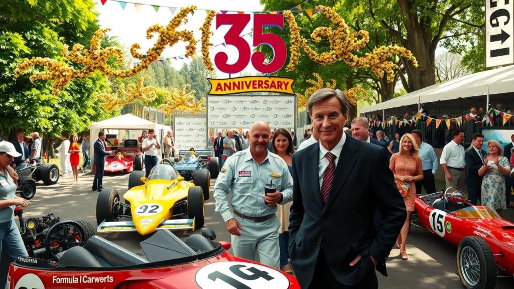 Alain Prost au Festival of Speed de Goodwood 2025 pour le 75e anniversaire de la Formule 1.