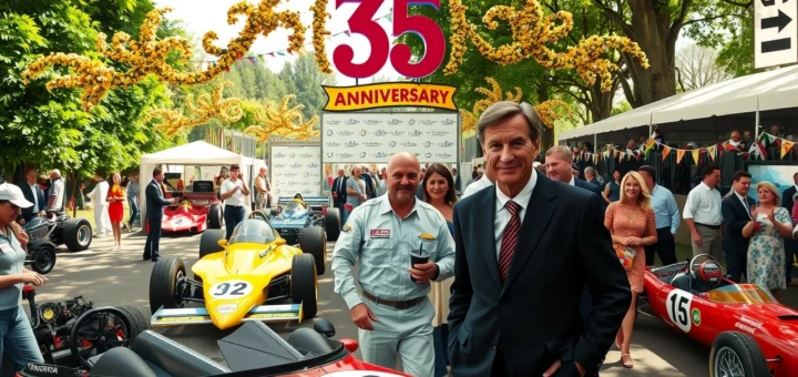 Alain Prost au Festival of Speed de Goodwood 2025 pour le 75e anniversaire de la Formule 1.