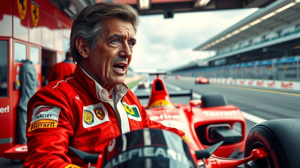 Alain Prost exprimant son souhait de revenir en Formule 1 avec Ferrari