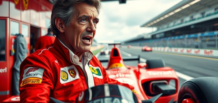Alain Prost exprimant son souhait de revenir en Formule 1 avec Ferrari