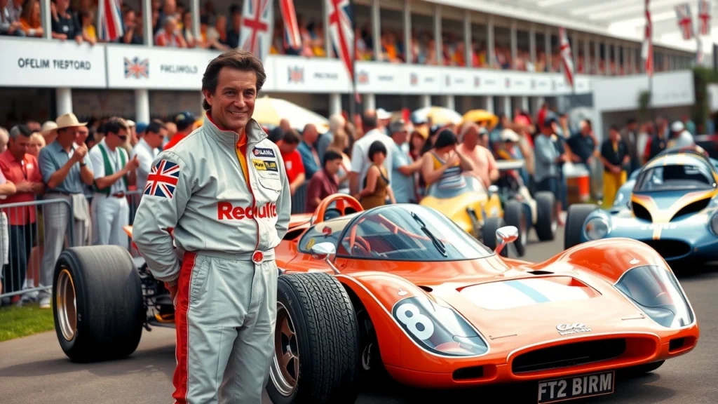 Alain Prost au Festival de Goodwood avec la McLaren MP4/4