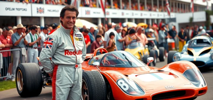 Alain Prost au Festival de Goodwood avec la McLaren MP4/4