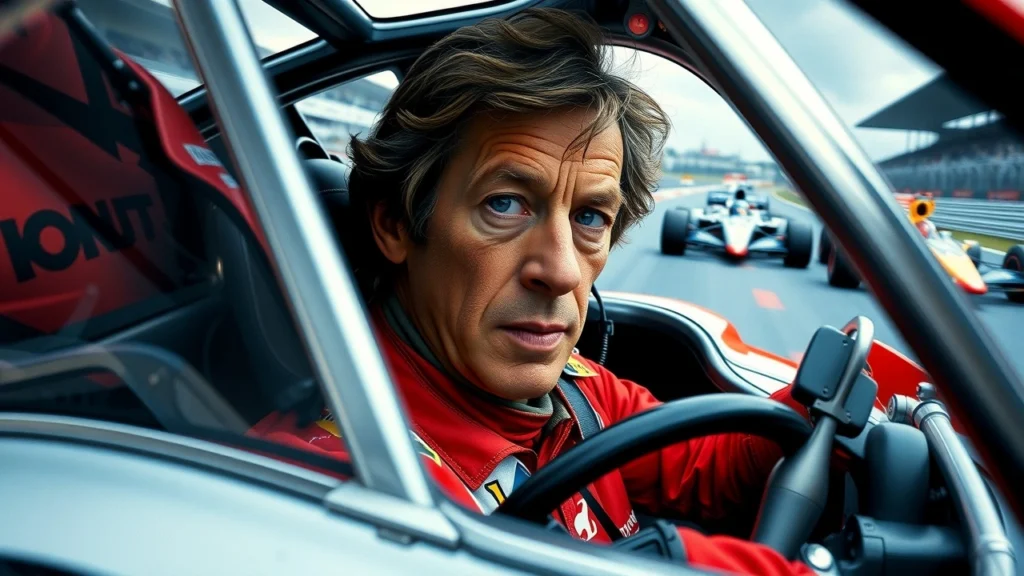 Alain Prost lors d'une course de Formule 1 montrant son impact technologique.