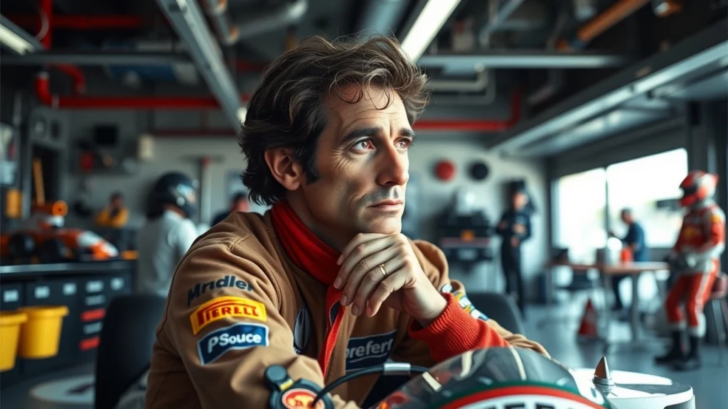 Alain Prost en train de réfléchir à l'importance de la préparation mentale en Formule 1